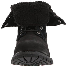 Load image into Gallery viewer, Timberland Womens Authentics Teddy Fleece Waterproof Fold-Down Black Nubuck Boot - 9.5 M

