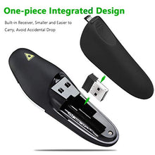 Load image into Gallery viewer, Presentation Clicker Remote Laser Pointer - Wireless USB Presenter - Slideshow PowerPoint Clicker - Compatible with Win10︱MAC - Support PPT︱Keynote︱Google Slides (K100B)

