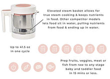 Load image into Gallery viewer, BEABA Babycook Neo, Glass 4 in 1 Steam Cooker &amp; Blender, Comes with Stainless Steel Basket and Reservoir, 5.5 Cup Capacity (Midnight)
