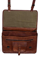Load image into Gallery viewer, KPL 18 INCH Leather Briefcase Laptop Messenger Bag Satchel Office computer bag for men (18 INCH)
