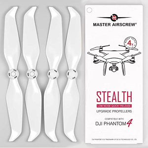 Master Airscrew Bundle - Stealth Propellers for DJI Phantom 4 - Red + White