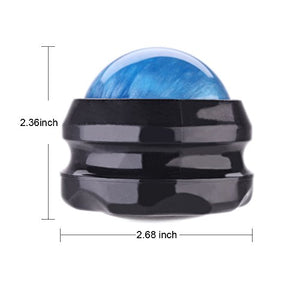 Manual Massage Ball Pain Relief Back Roller Massager Self Massage Therapy and Relax Full Body Tools for Sore Muscle Joint Pain Essential Oils or Lotion Relax (Blue)
