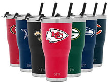 Load image into Gallery viewer, Simple Modern NFL Kansas City Chiefs 30oz Tumbler with Flip Lid and Straw Insulated Stainless Steel Travel Mug Classic
