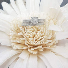 Load image into Gallery viewer, Dazzlingrock Collection 0.48 Carat (ctw) Round White Diamond Men's and Women's Engagement Ring Trio Bridal Set, Sterling Silver
