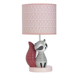 Lambs & Ivy Little Woodland Lamp with Shade & Bulb, Gray
