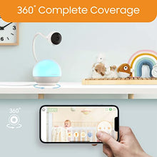 Load image into Gallery viewer, Chillax DM600 Baby Mood Lite - Smart Baby Monitor with HD Camera, Temperature Sensor - Sleep Monitor with Night Light, Soothing Sounds &amp; Lullaby - Wi-Fi Remote Access, App-Compatible Device…

