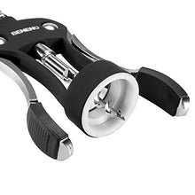 Load image into Gallery viewer, Wine Opener, Zinc Alloy Premium Wing Corkscrew Wine Bottle Opener with Multifunctional Bottles Opener, Upgrade - Black
