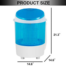 Load image into Gallery viewer, KUPPET 2020 Latest Mini Portable Washing Machine for Compact Laundry, 11lbs Capacity, Small Semi-Automatic Compact Washer with Timer Control Single Translucent Tub
