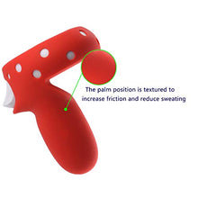 Load image into Gallery viewer, SINYUDUN Touch Controller Grip Cover &amp; Knuckle Strap for Oculus Quest 2, Comfortable Touch Controller Grip Accessories and Adjustable PU Leather Wrist Strap (Red)
