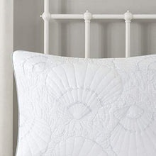 Load image into Gallery viewer, Harbor House 100% Cotton Comforter Set-Coastal Oceanic Sealife Design All Season Down Alternative Bedding with Matching Shams, Bedskirt, King(108"x96"), Beach, Quilted Seashell White, 4 Piece

