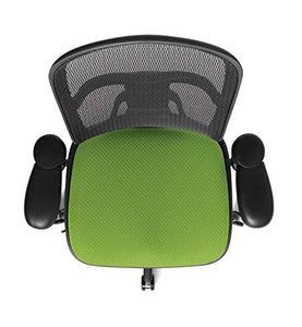 WorkPro Quantum 9000 Ergonomic Mesh/Fabric Mid-Back Manager's Chair, Lime/Black