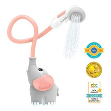 Load image into Gallery viewer, Yookidoo Baby Bath Shower Head - Elephant Water Pump and Trunk Spout Rinser - for Newborn Babies in Tub Or Sink (Pink)
