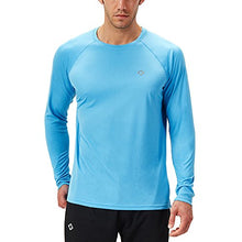 Load image into Gallery viewer, NAVISKIN Men's Sun Protection UPF 50+ UV Outdoor Long Sleeve Shirts Blue Size M
