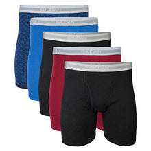 Load image into Gallery viewer, Gildan Men's Regular Leg Boxer Brief 5 Pack, Medium, Mixed Blue/Grey
