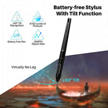 Load image into Gallery viewer, HUION KAMVAS Pro 16 Graphics Drawing Tablet with Screen Full-Laminated Tilt Battery-Free Stylus Touch Bar Adjustable Stand, Compatible with Windows, Mac and Chromebook, 15.6inch Pen Display
