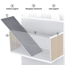 Load image into Gallery viewer, Univivi Door Hanging Organizer Nursery Closet Cabinet Baby Storage with 4 Large Pockets and 3 Small PVC Pockets for Cosmetics, Toys and Sundries (Grey)
