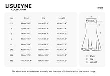 Load image into Gallery viewer, LISUEYNE Women's Casual Stretch Waist Washed Denim Ruffle Fishtail Skirts Long Jean Skirt
