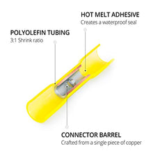 Load image into Gallery viewer, 540 PCS Wirefy Heat Shrink Wire Connectors - Electrical Terminals Kit - Marine Automotive Crimp Connector Assortment - Ring Fork Hook Spade Butt Splices - 22-10 Gauge
