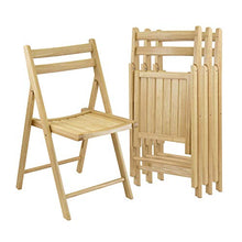 Load image into Gallery viewer, Robin 4-PC Folding Chair Set - Parent,Natural Finish, Set of 4
