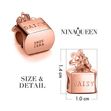 Load image into Gallery viewer, NinaQueen 925 Sterling Silver &quot;Daisy Perfume&quot; Bottles Charms, Charms for Bracelet
