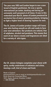 St James of London Black Pepper & Lime Cologne, 1.69 oz