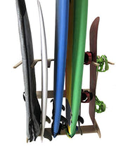 Load image into Gallery viewer, 6-Space Vertical Surfboard Freestanding Storage | 6 Spaces, Storage for: Shortboard, Fish, Fun Boards (Freestanding; for use Indoors and Dry Spaces Outdoors; Made in The USA)
