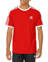 Load image into Gallery viewer, adidas Originals Men's 3-Stripes T-Shirt, Red, X-Large
