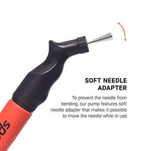 Load image into Gallery viewer, SPORTBIT Ball Pump with 5 needles - Push &amp; Pull Inflating System - Great for All Sports balls - Volleyball Pump, Basketball Inflator, Football &amp; Soccer Ball Air Pump - Goes with Needles Set and E-Book
