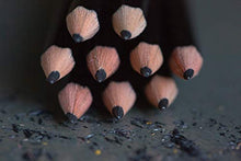 Load image into Gallery viewer, TICONDEROGA Pencils, Wood-Cased Graphite #2 HB Soft, Pre-Sharpened, Black, 10-Pack (13915)
