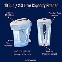 Load image into Gallery viewer,  ZeroWater Starter Pack Bundle, 10 Cup Picher and 6-Pack Replacement Filters
