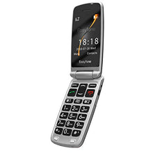 Load image into Gallery viewer, Easyfone A1 3G Unlocked Senior Flip Cell Phone, Big Button Hearing Aids Compatible Easy-to-Use Flip Mobile Phone with Charging Dock(Black)
