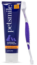 Load image into Gallery viewer, Petsmile Professional Dog Teeth Brushing Kit | VOHC Approved Plaque and Tartar Control Pet Toothpaste &amp; Toothbrush | Human-Grade Ingredients Improve Dental Health (Say Cheese, 4.2 Oz)
