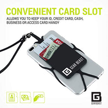 Load image into Gallery viewer, Gear Beast Cell Phone Lanyard - Universal Neck Phone Holder w/ Card Pocket and Silicone Neck Strap - Compatible with Most Smartphones, Arcadia
