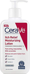 CeraVe Moisturizing Lotion for Itch Relief | 8 Ounce | Dry Skin Itch Relief Lotion with Pramoxine Hydrochloride | Fragrance Free (Pack of 4)