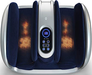 Miko Foot Massager Shiatsu Machine With Multi-Pressure Settings, Vibration, Deep-Kneading, Heat and Wireless Remote- Alleviate Discomfort From Plantar Fasciitis, Neuropathy, Diabetes Fits Up To Size15