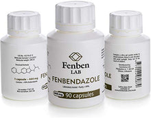 Load image into Gallery viewer, Fenben LAB Fenbendazol 444mg, Purity >99%, by Fenben Lab, Certified Third-Party Laboratory Tested, Analysis Report Included, 90 Caps
