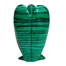 Load image into Gallery viewer, Carved malachite Peace Angel Pocket Guardian Angel Healing Statue stone bead for Home Décor 2 inch
