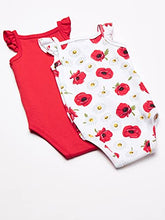 Load image into Gallery viewer, Hudson Baby Unisex Baby Cotton Sleeveless Bodysuits, Poppy Daisy, 3-6 Months
