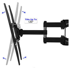 Load image into Gallery viewer, Cheetah Mounts Dual Articulating Arm TV Wall Mount Bracket for 20-65” TVs up to VESA 400 and 115lbs, Mounts on Studs up to 16” and Includes a Twisted Veins 10’ HDMI Cable &amp; 6” 3-Axis Magnetic Bubble
