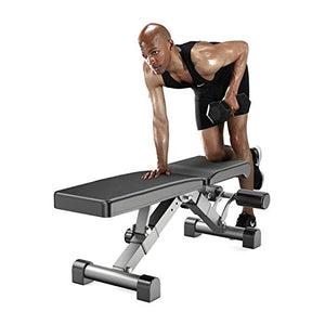 KFK Weight Bench Adjustable Full Body Workout Foldable Incline Decline Exercise Workout Bench for Home Gym