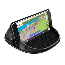 Load image into Gallery viewer, Loncaster Car Phone Holder, Car Phone Mount Silicone Car Pad Mat for Various Dashboards, Slip Free Desk Phone Stand Compatible with iPhone, Samsung, Android Smartphones, GPS Devices and More, Black
