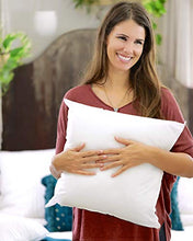 Load image into Gallery viewer, Foamily Throw Pillows Insert Set of 2-12 x 12 Insert for Decorative Pillow Covers - Made in USA - Bed and Couch Pillows

