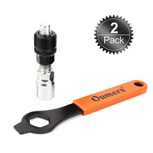 Load image into Gallery viewer, Oumers Bike Bicycle Crank Extractor Puller Remover Set with 16mm Spanner Wrench for Square Thread Taper Crank Arm and Crankset
