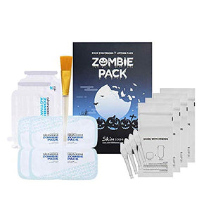SKIN1004 Zombie Pack - Wash off Face Mask for Aging Skin, Fine Lines Wrinkles, Enlarged Pores, Dryness, Lifting and Hydrating (1 Box (Halloween Edition))