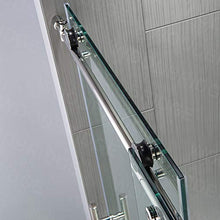 Load image into Gallery viewer, WOODBRIDGE Frameless Sliding, 56"-60" Width, 76" Height, 3/8" (10 mm) Clear Tempered Glass, Finish, Designed for Smooth Door Closing and Opening. MBSDC6076-C, C-Shower 60" X 76" Chrome I
