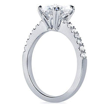 Load image into Gallery viewer, Kobelli Moissanite and Lab Grown Diamond Engagement Ring 2 1/10 CTW 14k White Gold (HI/VS, DEF/VS), 6
