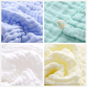 MUKIN Baby Muslin Washcloths - Natural Muslin Cotton Baby Wipes - Soft Newborn Baby Face Towel and Muslin Washcloth for Sensitive Skin- Baby Registry as Shower, 5 Pack 12x12 inches