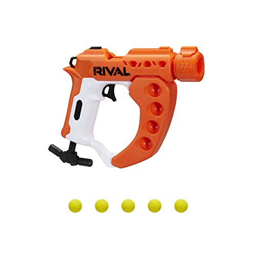 NERF Rival Curve Shot -- Flex XXI-100 Blaster -- Fire Rounds to Curve Left, Right, Downward or Fire Straight -- 5 Rival Rounds
