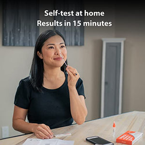 iHealth COVID-19 Antigen Rapid Test, 2 Tests per Pack,FDA EUA Authorized OTC at-Home Self Test, Results in 15 Minutes with Non-invasive Nasal Swab, Easy to Use & No Discomfort
