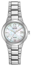 Load image into Gallery viewer, Citizen Women&#39;s Eco-Drive Dress Classic Watch in Stainless Steel, Mother of Pearl Dial (Model: EW1670-59D)
